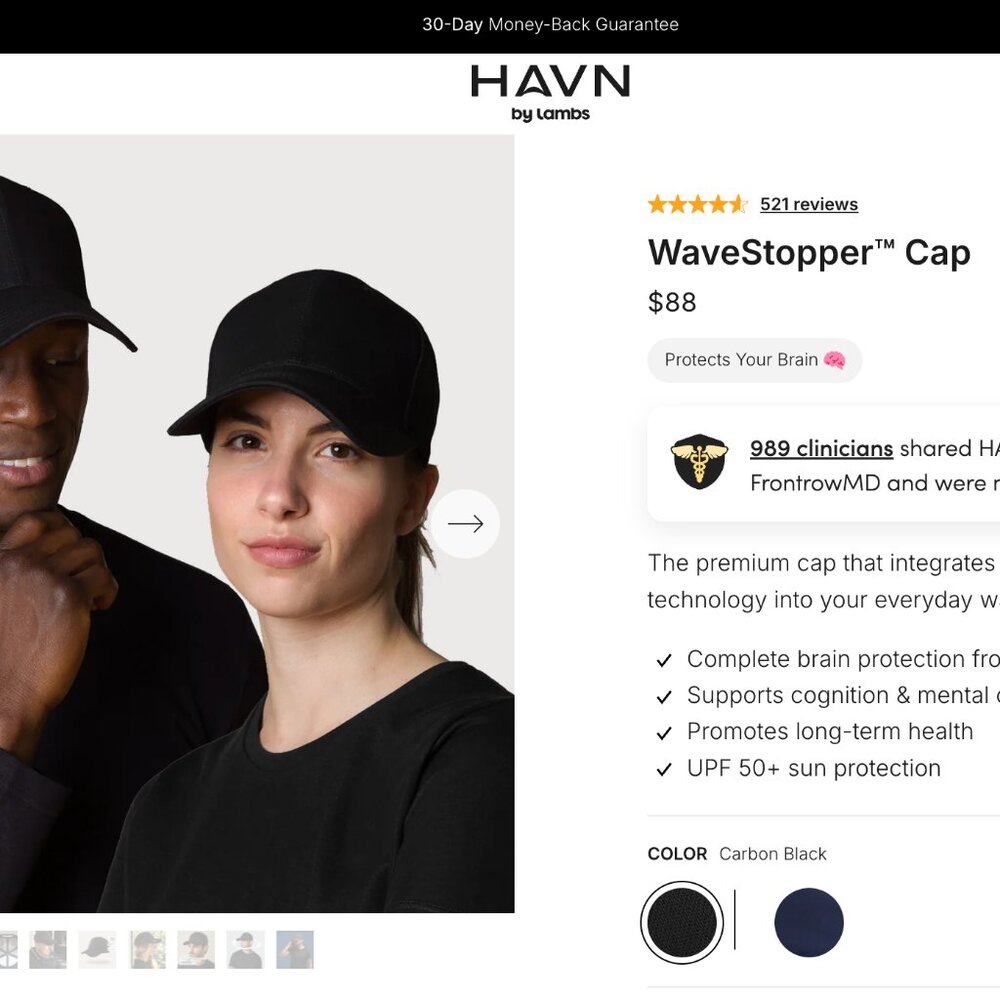 LAMBS / HAVN : EMF Blocking cap - wave stopper cap